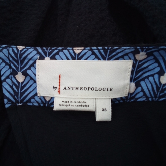 Anthropologie Romper Black Texured Puffy Bubble Sleeves  XS by Anthropologie - Picture 8 of 15